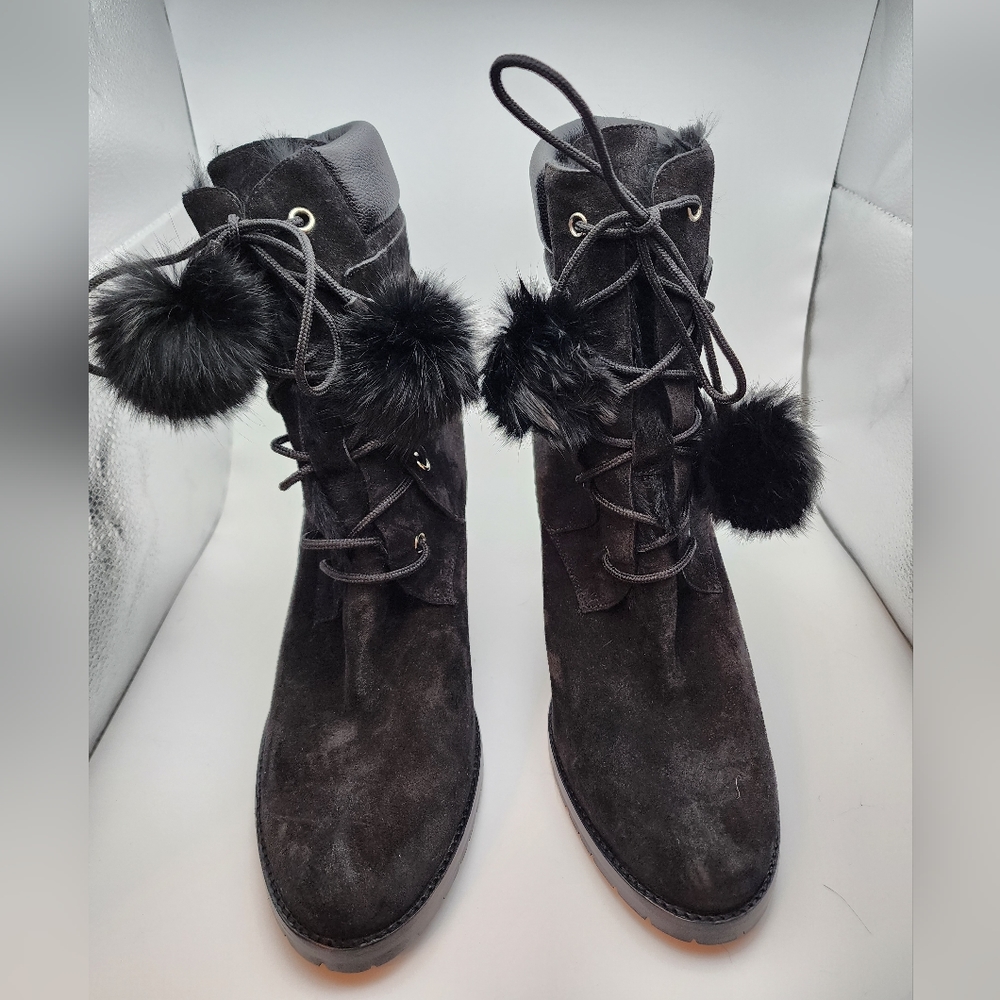 Jimmy Choo never worn suede booties with fur lining size 43 (US 11)